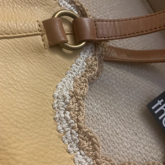 New The Sak Corn Yellow Leather Tote Bag Pocketbook Carryall - Picture 3 of 16